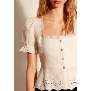 Aritzia Wilfred La Boheme Boho Arwen Blouse